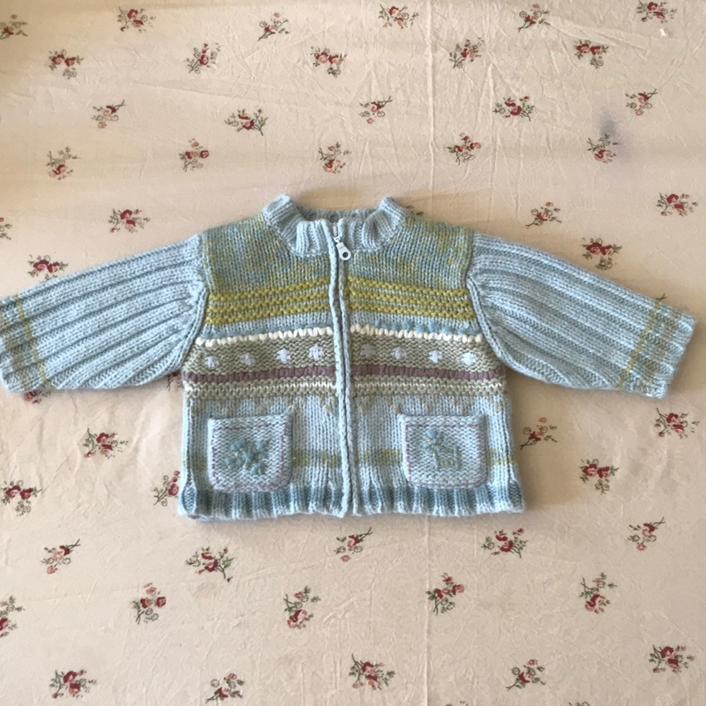 Catimini Infant 6M zip up sweater